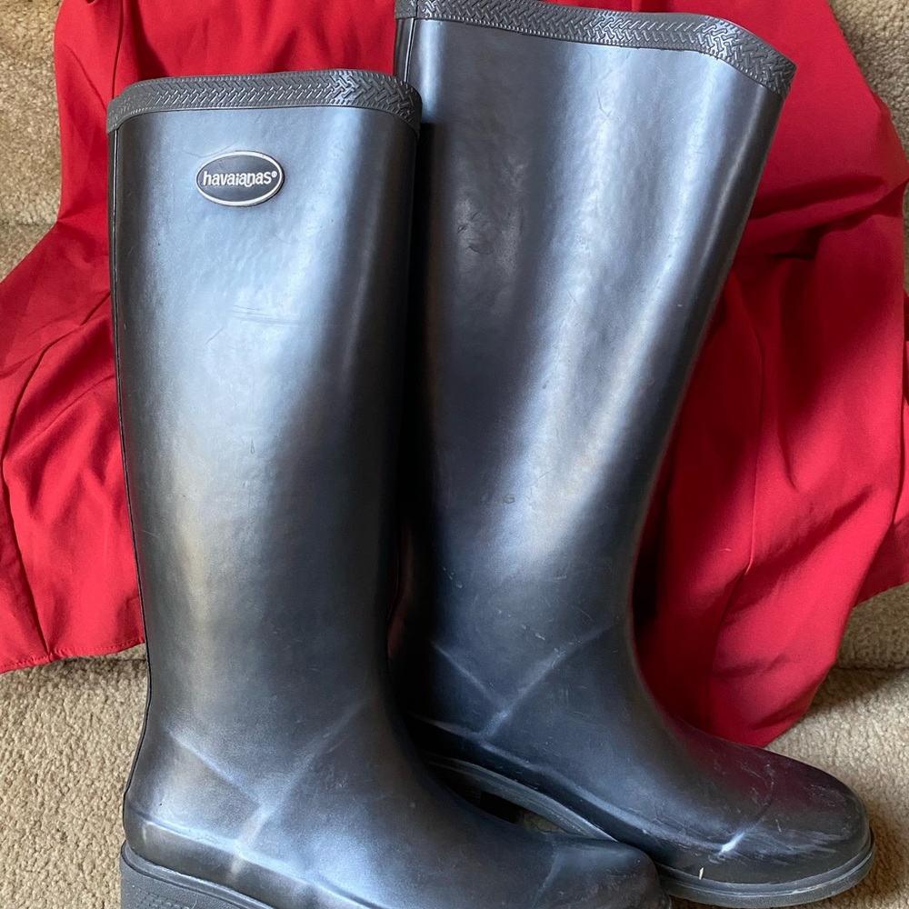 Havaianas Grey Rain Boots